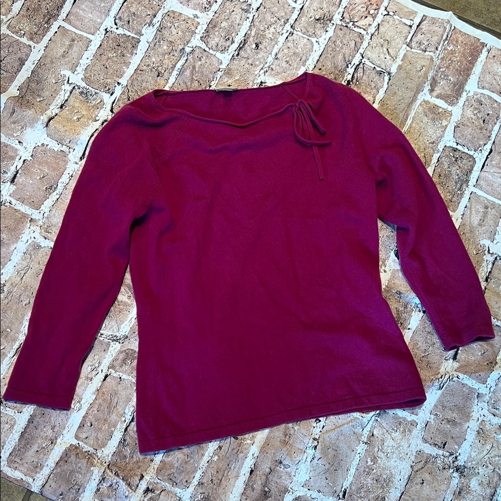 Cashmere Ann Taylor Rich Magenta sweater